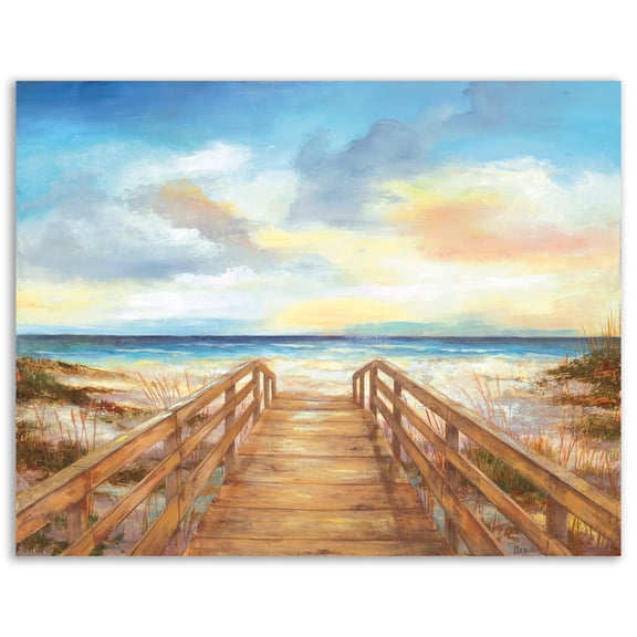 Ocean Pier Gallery-Wrapped Canvas Wall Art