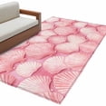 thumbnail image 1 of Ocean Pink Shell Area&nbsp;Rug 3x5ft Abstract Pink Theme Watercolor Modernism Non-Slip&nbsp;Washable Square&nbsp;Rugs Soft Felt Indoor Floor Mat for Bedroom Kitchen Living Room Bathroom, 1 of 9