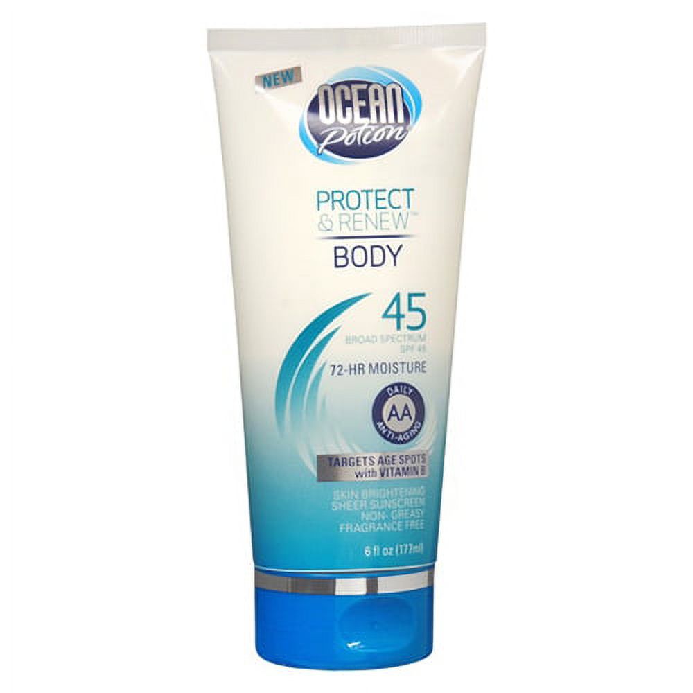 Ocean Potion Suncare Protect And Renew Body Spf 45 AntiAging Sunscreen