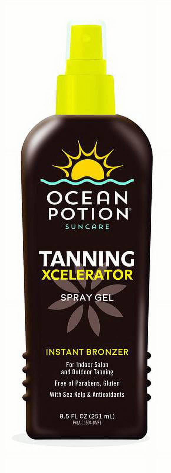 Ocean Potion Suncare Tanning Xcelerator Spray Gel With Bronzer 85 Oz 5115