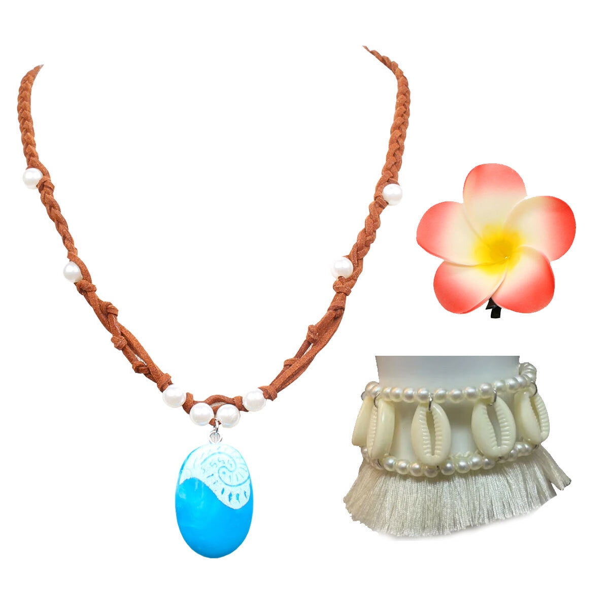 Ocean Princess Costume Accessories for Girls Handmade Woven Shell