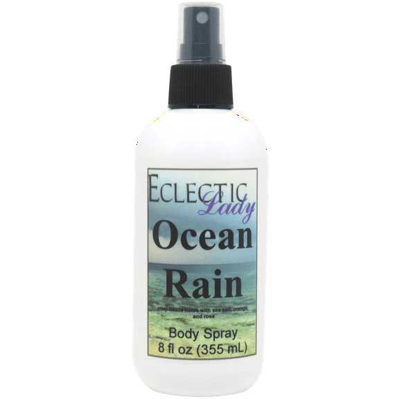 Ocean Rain Body Spray, Eclectic Lady, Hydrating Mist, Unisex, 8 oz