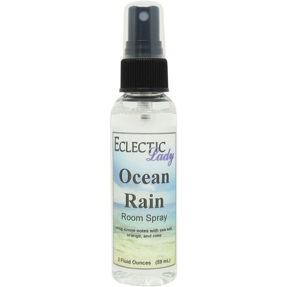 Ocean Rain Room Spray by Eclectic Lady (Double Strength), 4 Ounces, Fragrant Aromatic Room Mist For Home, Room, Office