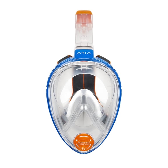 Ocean Reef Aria Classic Full Face Snorkel Mask (Blue, Large - X-Large)