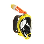 Ocean Reef Aria QR+ Full Face Snorkeling Mask (Yellow, Medium/Large)