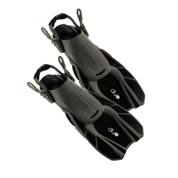 Ocean Reef Duo  Travel Ready Fins Set Scuba, Diving, Freedive, Snorkeling Black