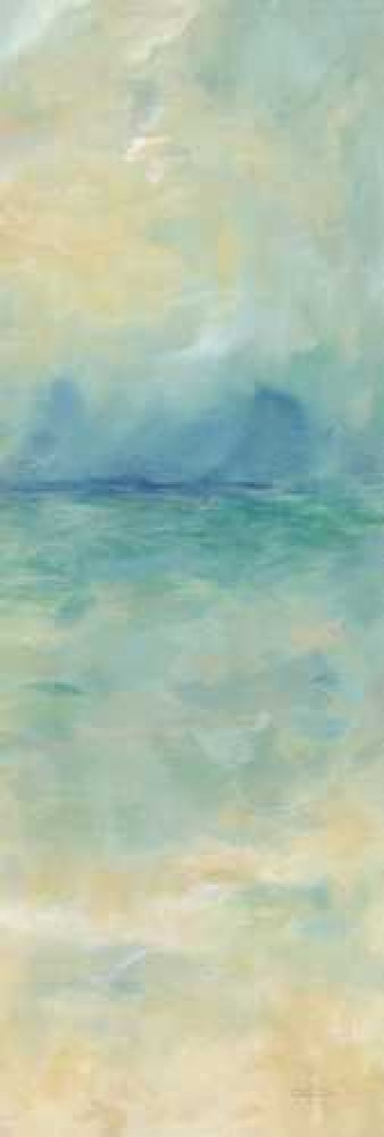 Ocean Reflections Panel II Canvas Art - Cynthia Coulter (8 x 24)