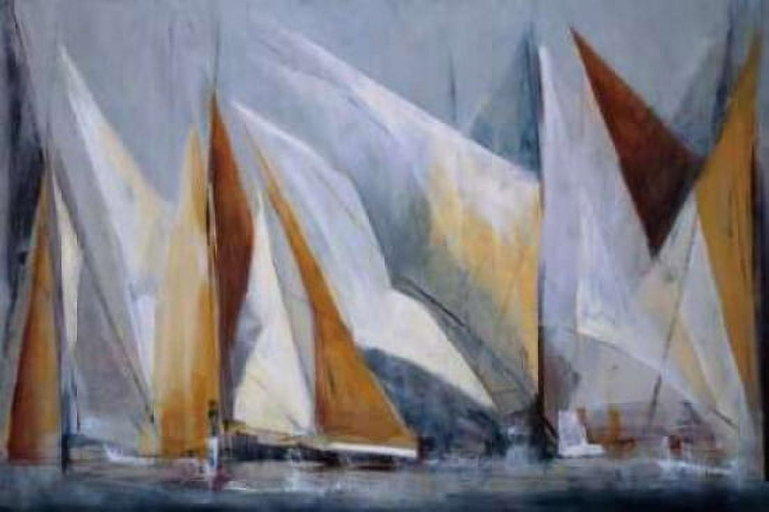 Ocean Regatta Canvas Art - Maria Antonia Torres (12 x 18)