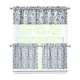 thumbnail image 1 of Ocean Sailing Kitchen Curtains Set Nautical Anchor Ship Compass Lighthouse Tide Coastal Marine Theme Tier and Valance Set for Kitchen or Bathroom, 1 of 6