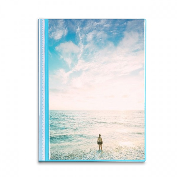 Ocean Sand Beach Sea Picture Book Sheet Protectors Portfolio Binder Folder