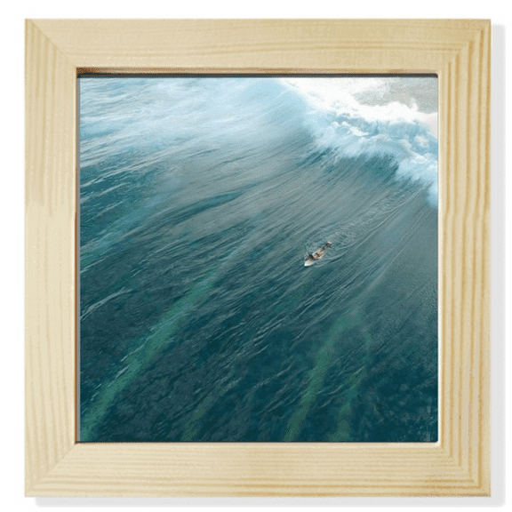 Ocean Sand Beach Sea Surfing Wave Picture Square Picture Frame Wall Tabletop Display