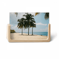 thumbnail image 1 of Ocean Sand Beach Sea Tree Picture Photo Wooden Photo Frame Tabletop Display, 1 of 5
