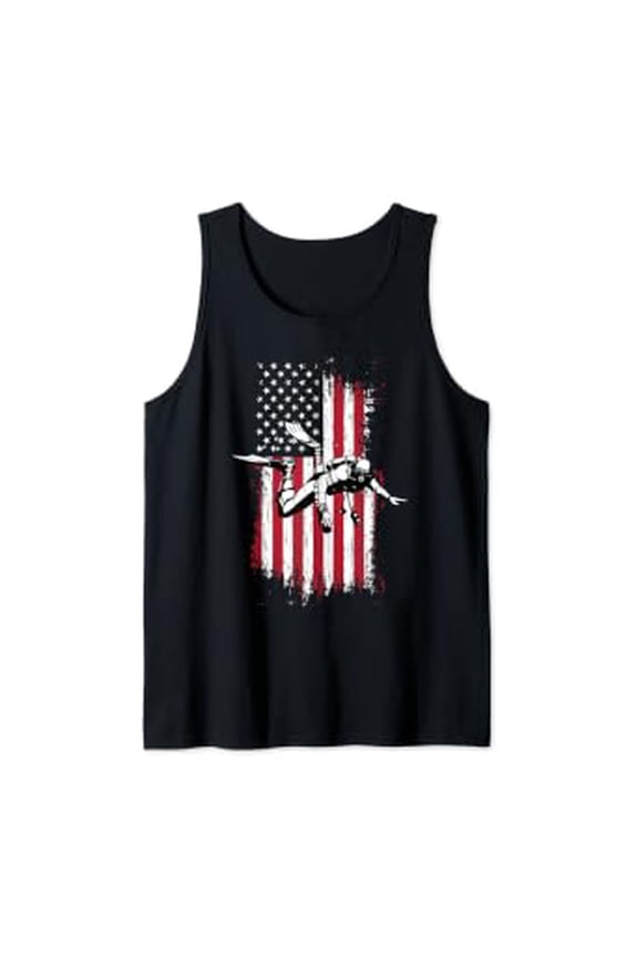 Ocean Scuba Diving Diver American Tank Top Size S-3XL
