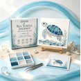 thumbnail image 1 of Ocean Sea Glass Art Kit Collection DIY, Ocean Sea Turtle Mosaic Art Making Kit, Creative Hand‑Craft Project, Ideal Birthday Holiday Gift for Art Lovers, 1 of 7