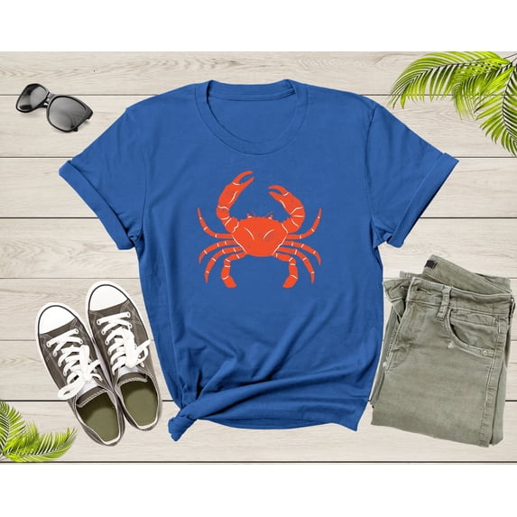 Ocean Sea King Crab Animal Cool Orange Crab for Crab Lovers T-Shirt Crab Lover Gift T Shirt for Men Women Kids Boys Girls Teens Tshirt