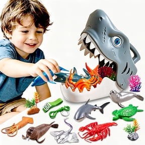 Shark Toy Set for Kids 3-6,Educational Marine Life Figures for Boys Ages 3 4 5 6 Year Old Gifts