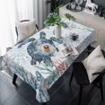 thumbnail image 1 of Ocean Sea Turtle Table Cloth Waterproof Tablecloths, Summer Coastal Coral Flower Shells Tablecloth Dining Table Cover for Kitchen Party Tabletop Outdoor, Rectangle Tablecloth 54x108 Inch, 1 of 9