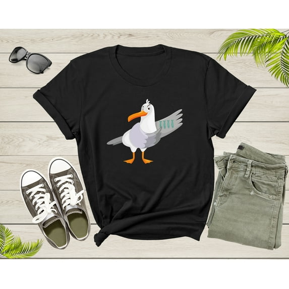 Ocean Seagull Bird Lover Gift Shirt For Men Women Kids Boys Girls Funny Seagull Graphic Print Tshirt Cool Seagull Birthday Present T-shirt
