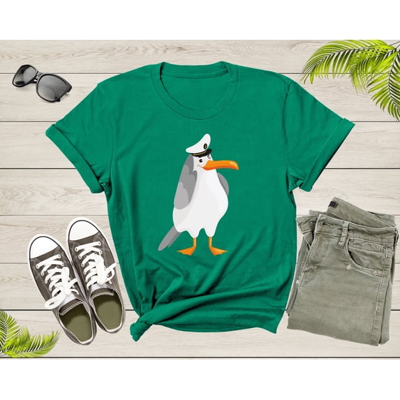 Ocean Seagull Bird Lover Gift Shirt For Men Women Kids Boys Girls Funny Seagull Graphic Print Tshirt Cool Seagull Birthday Present T-shirt