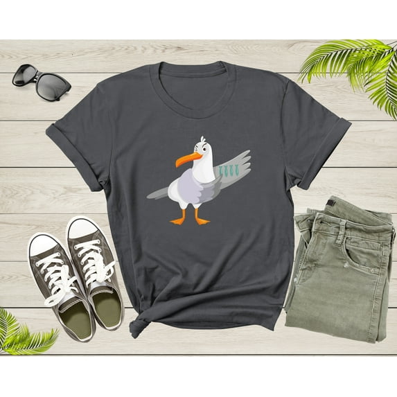 Ocean Seagull Bird Lover Gift Shirt For Men Women Kids Boys Girls Funny Seagull Graphic Print Tshirt Cool Seagull Birthday Present T-shirt