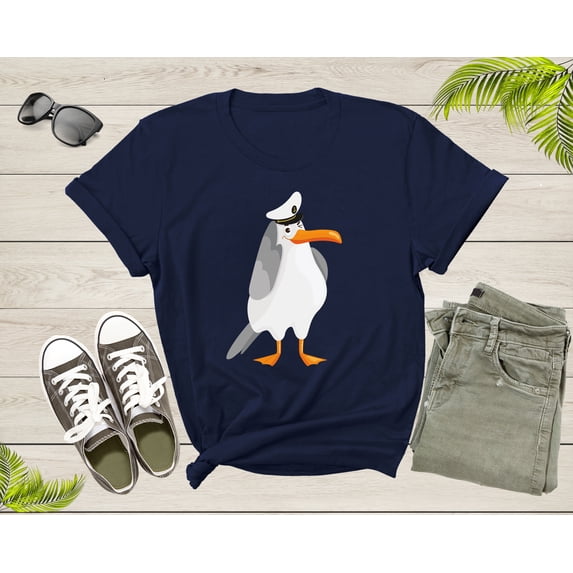 Ocean Seagull Bird Lover Gift Shirt For Men Women Kids Boys Girls Funny Seagull Graphic Print Tshirt Cool Seagull Birthday Present T-shirt