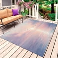 thumbnail image 1 of Ocean Seagull Outdoor Rug for Patio/Deck/Porch, Non-Slip Large Area Rug 5 x 7 Ft, Pink Blue Sunset Clouds Gradient Landscape Indoor Outdoor Rugs Washable Area Rugs, Camping Rug Carpet Runner, 1 of 8