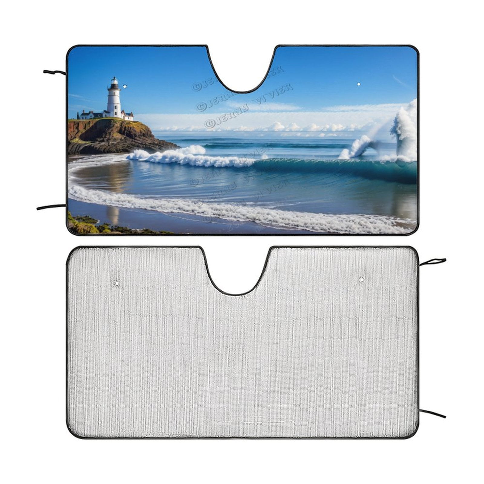 Napier Modern Tartan Car Sun Shade - 2 Pieces main image 1