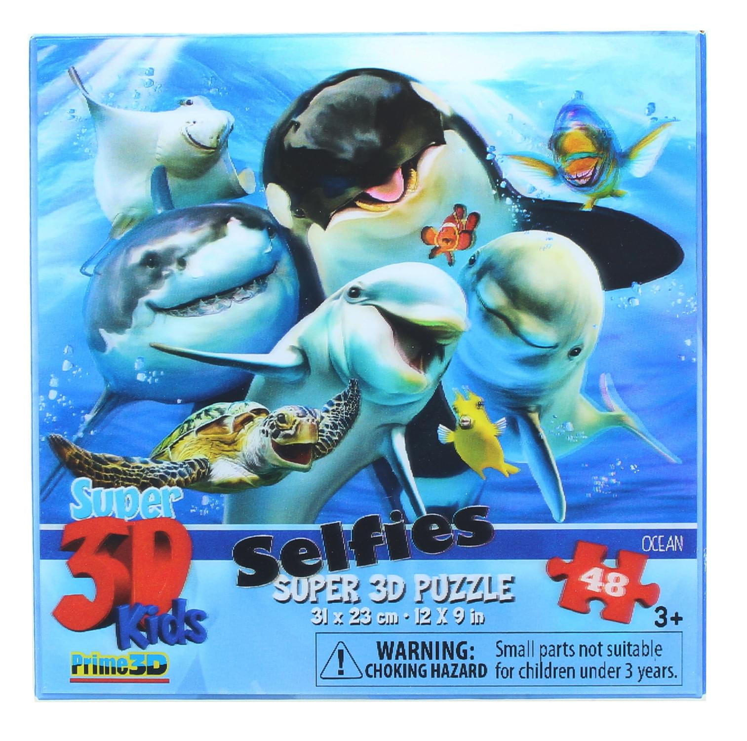 Ocean Selfie 48 Piece Super 3D Kids Jigsaw Puzzle - Walmart.com