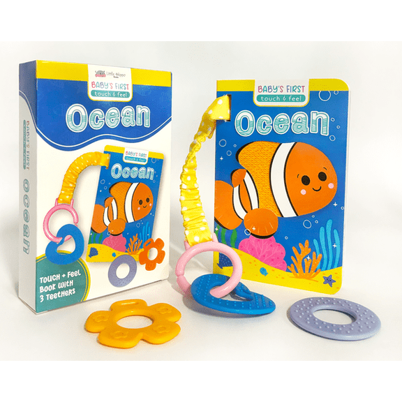 Ocean - Sensory Board Book with Attached Teethers