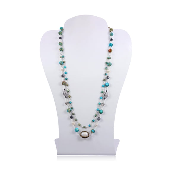 MGR! My Gems Rock! Double-Strand Imperial Jasper Jasper Necklace