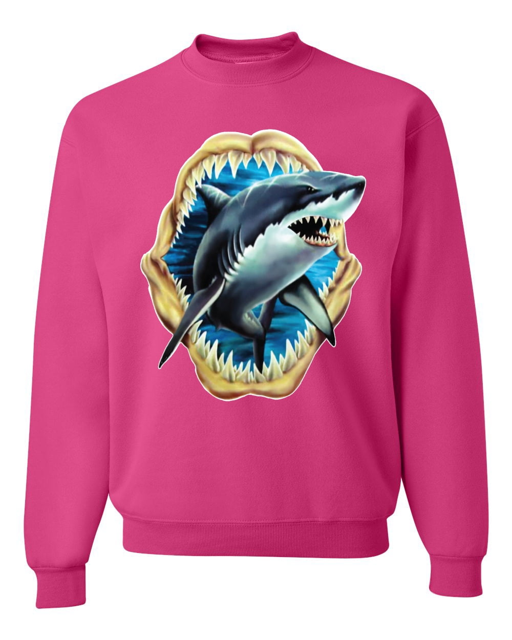 Sweater with cheap shark mouth