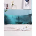 thumbnail image 1 of Ocean Shipwrecks Body Pillow Case Cover - Microfiber Bed Throw Pillow Covers, Coastal Nautical Dolphins Vintage Decorative Lumbar Pillow Cover with Envelope Closure for Sofa/Travel 20"x54", 1 of 6