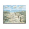 thumbnail image 1 of Ocean Shore Beach Boardwalk Coastal Painting Gallery Wrapped Canvas Print Wall Art, 1 of 7