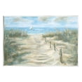 thumbnail image 1 of Ocean Shore Beach Boardwalk Coastal Painting Unframed Art Print Wall Art, 1 of 6