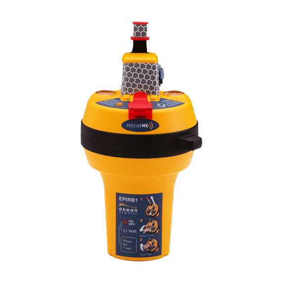 Ocean Signal RescueME Compact EPIRB1 (Category 2) | Emergency Distress Beacon | UV Resistant Emergency Position Indicating Radio | 10-Year Battery Life EPIRB