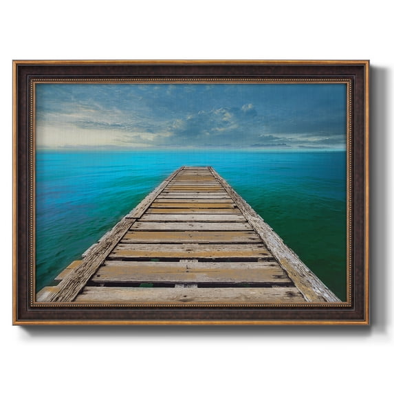 Ocean So Blue Premium Framed Canvas- Ready to Hang