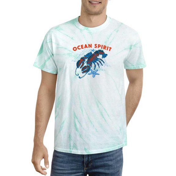 Ocean Spirit Lobster Sea Tie Dye Cyclone Men -Image by Shutterstock, Male Medium