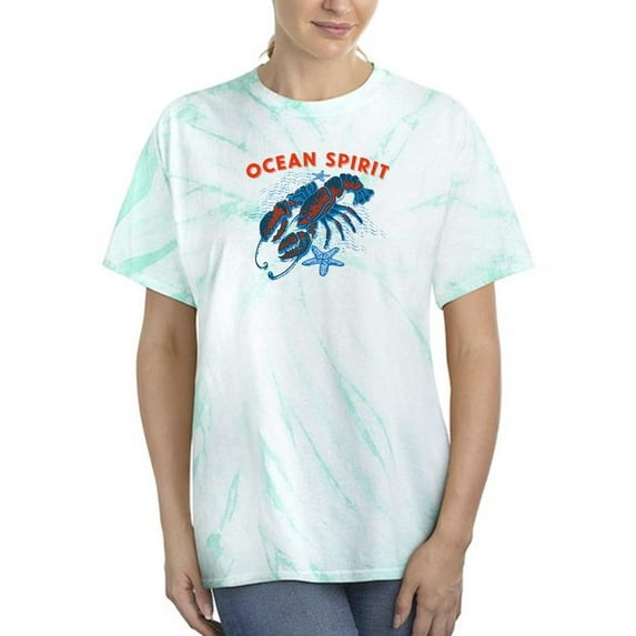 Ocean Spirit Lobster Sea Tie Dye Cyclone Women -Image by Shutterstock, Female XX-Large