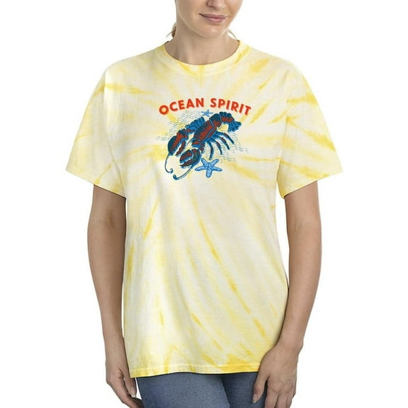 Ocean Spirit Lobster Sea Tie Dye Cyclone Women -Image by Shutterstock, Female x-Large