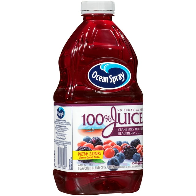 Ocean Spray 100% Cranberry Blueberry Blackberry Juice, 60 Fl. Oz.