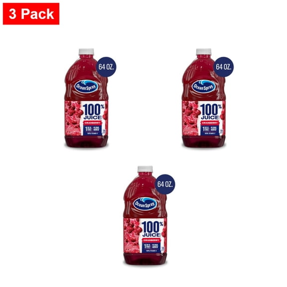 Ocean Spray 100% Juice Cranberry Blend  64 fl oz Bottle