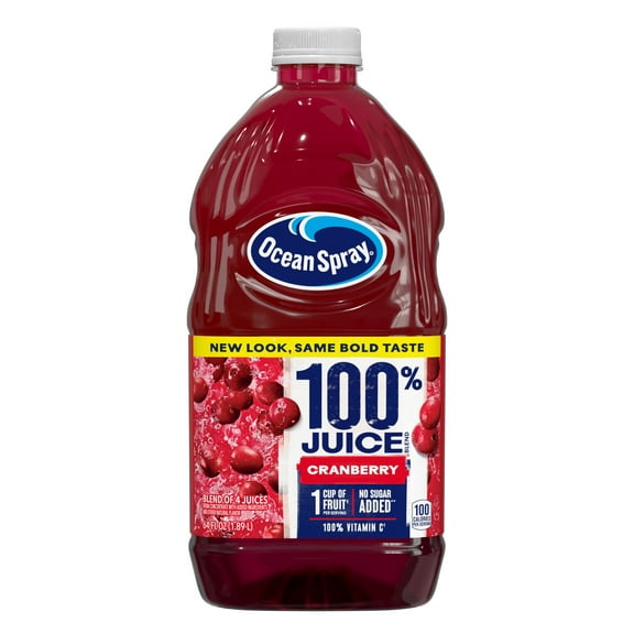 Ocean Spray® 100% Juice Cranberry Juice Blend, 64 fl oz Bottle