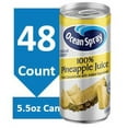 Ocean Spray 100 Juice Drink, Pineapple, 5.5 Fl Oz, 48 Count