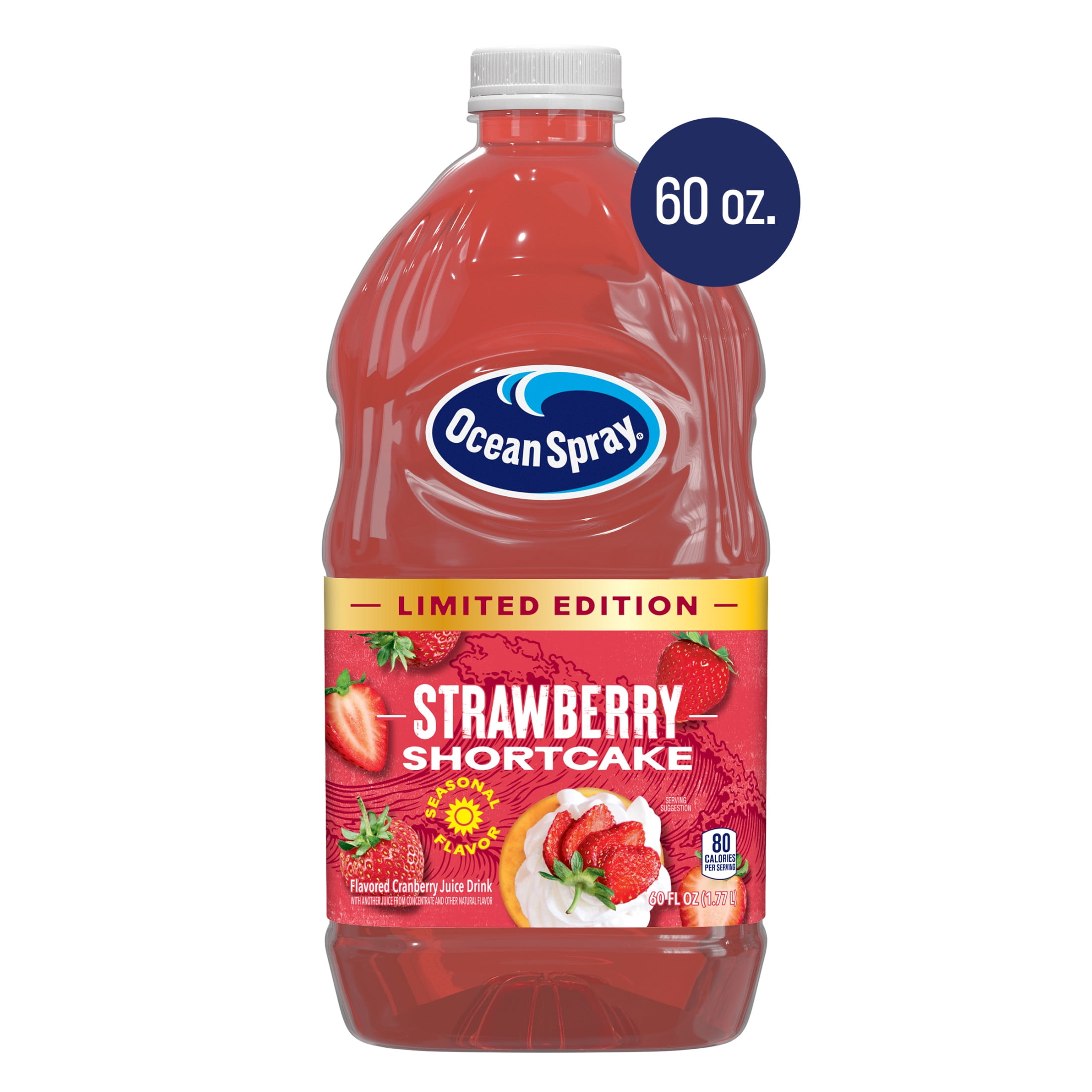 Ocean Spray Strawberry Shortcake Juice Drink 60 fl oz Bottle
