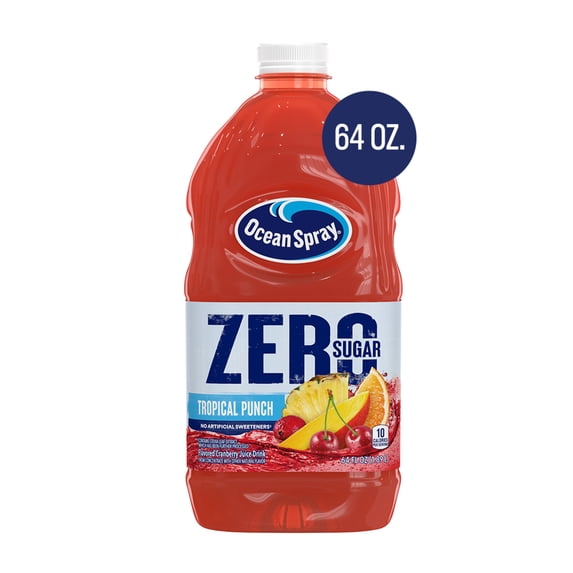 Ocean Spray® ZERO Sugar Tropical Punch Juice Drink, 64 Fl Oz Bottle