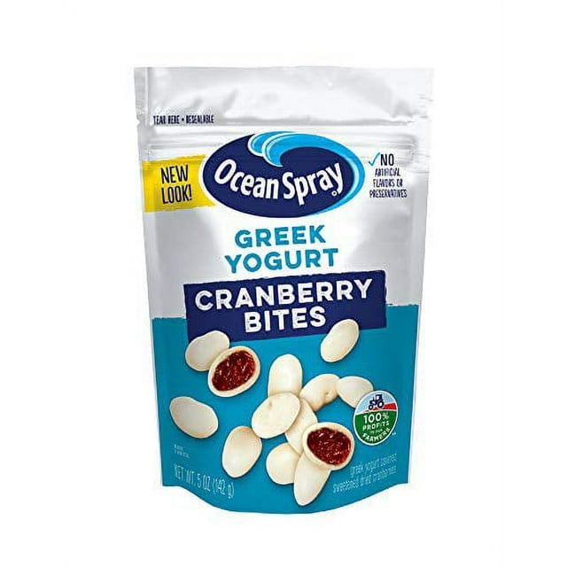 Ocean Spray Craisins Dried Cranberries, Greek Yogurt Covered Bites, 5