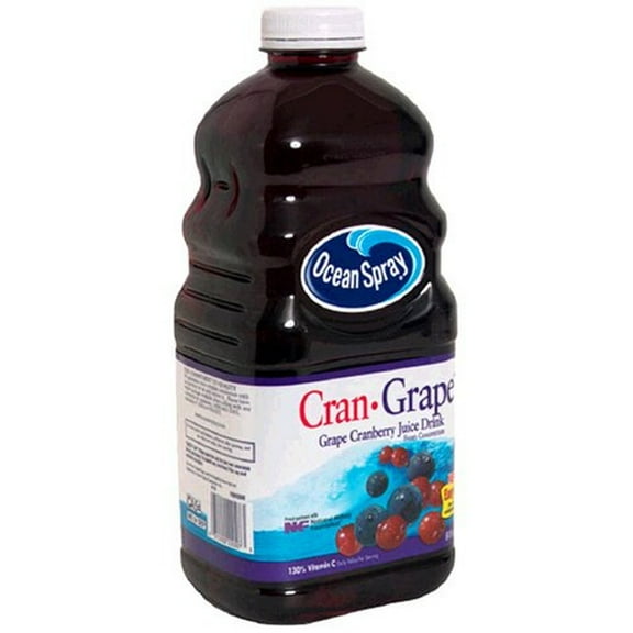 Ocean Spray Cran-Grape Juice Drink, 64 fl oz (1.89 ltr) (Pack of 20)
