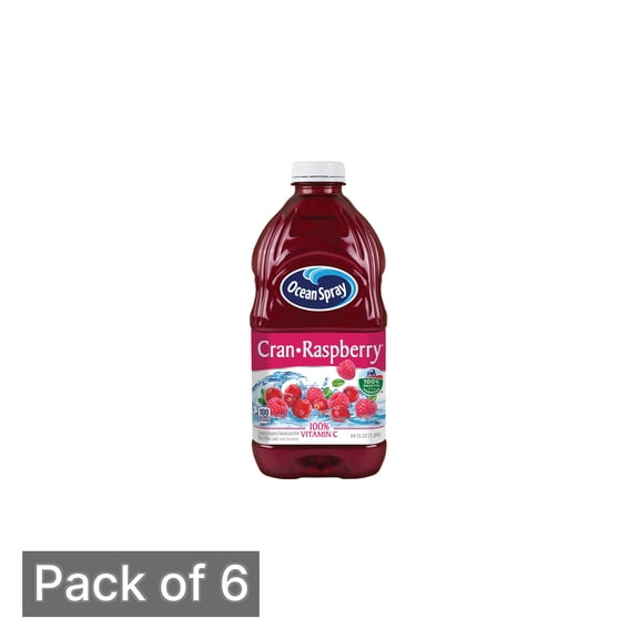 Ocean Spray Cran-Raspberry Juice Drink, 64 fl oz (1.89 ltr) (Pack of 6)
