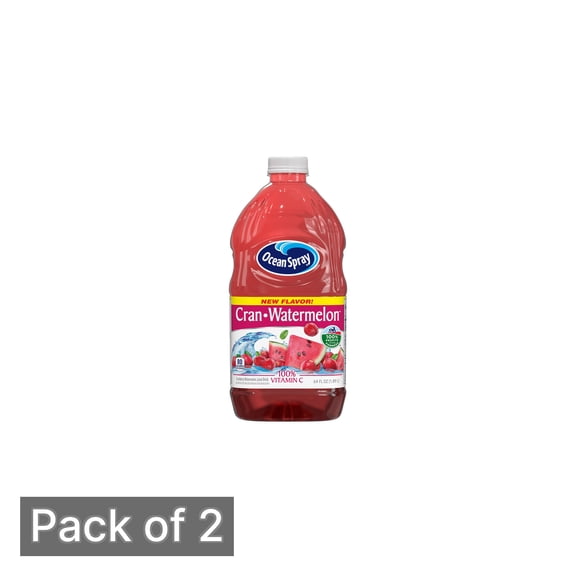 Ocean Spray Cran-Watermelon Juice Drink, 64 Ounce Bottle (Pack of 2)