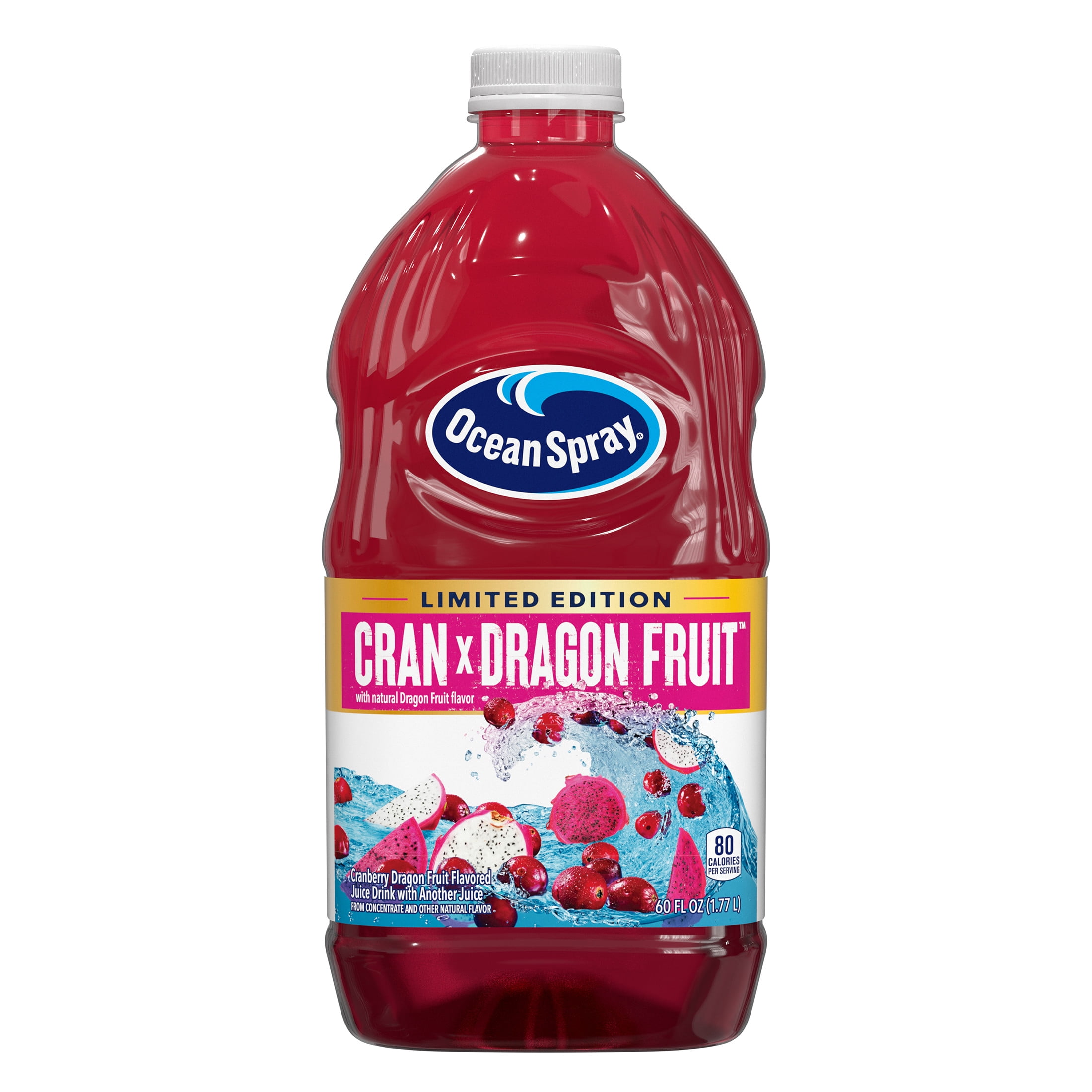 Ocean Spray Cran x Dragon Fruit Juice Drink, 60 Fl Oz Bottle